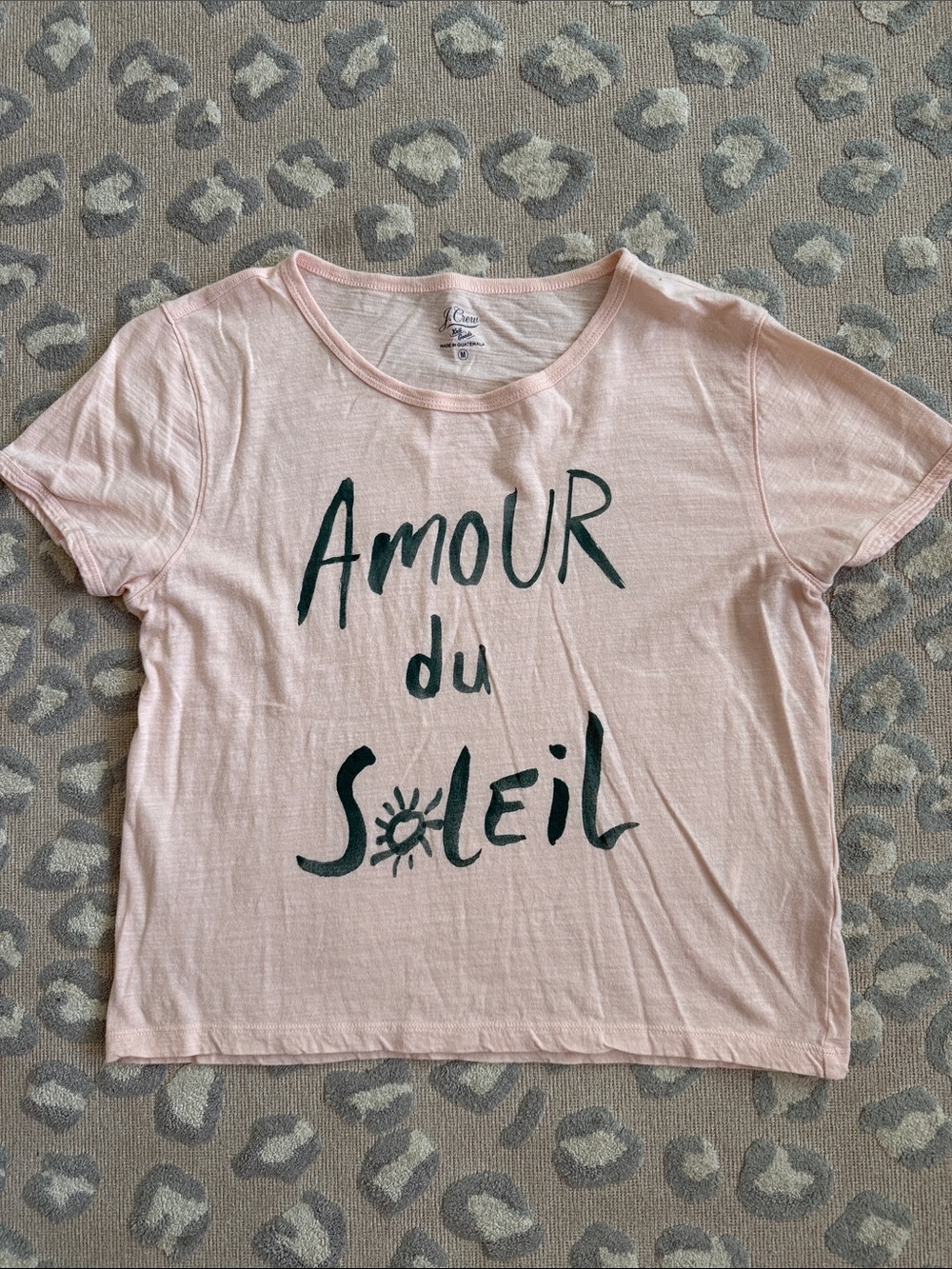 J. Crew Light Pink 'Amour du Soleil' Graphic Tee